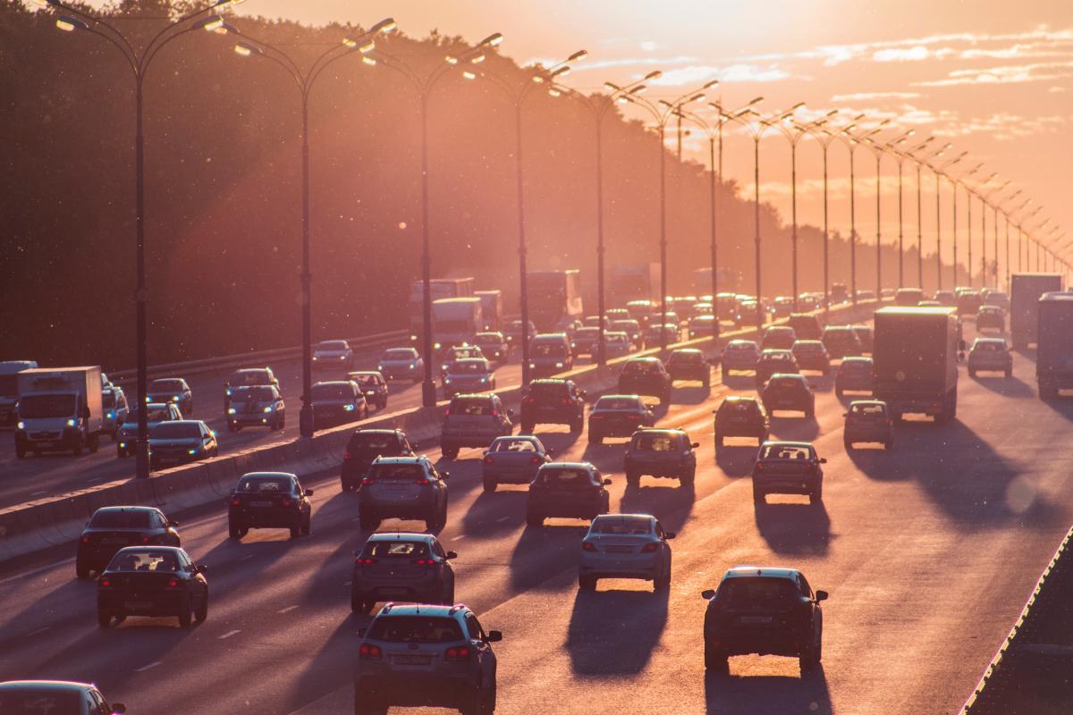 traffic on the highway