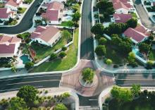 suburban roundabout